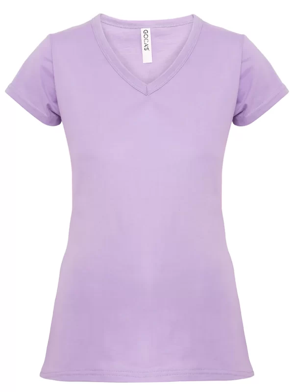 BLUSA ALGODÓN PESO MEDIO CUELLO V COLOR