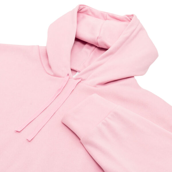 FB84_ROSA_3 SUDADERA FELPA ALGODÓN UNISEX CANG/GORRO COLOR