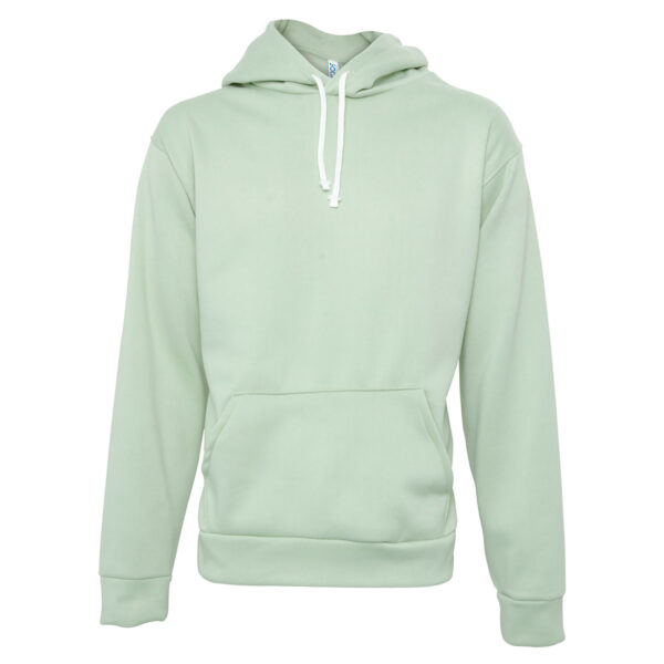 FB84_VERDE-CLARO_1 SUDADERA FELPA ALGODÓN UNISEX CANG/GORRO COLOR