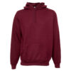 FB84_VINO_1 SUDADERA FELPA ALGODÓN UNISEX CANG/GORRO COLOR