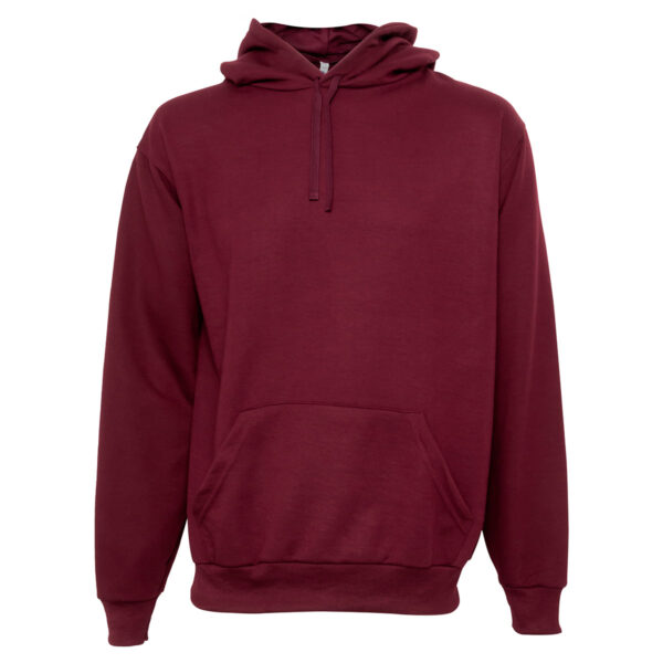 FB84_VINO_1 SUDADERA FELPA ALGODÓN UNISEX CANG/GORRO COLOR