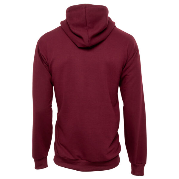 FB84_VINO_2 SUDADERA FELPA ALGODÓN UNISEX CANG/GORRO COLOR