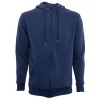SUDADERA FELPA ALGODÓN UNISEX CANG/GORRO COLOR CON CIERRE