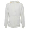 FI94_HUESO_1 SUDADERA FELPA ALGODÓN UNISEX CANG/GORRO COLOR CON CIERRE