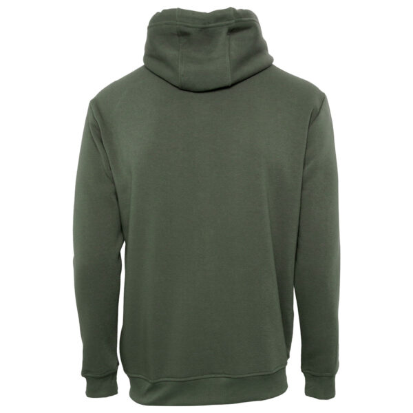 FI94_VERDE_2 SUDADERA FELPA ALGODÓN UNISEX CANG/GORRO COLOR CON CIERRE