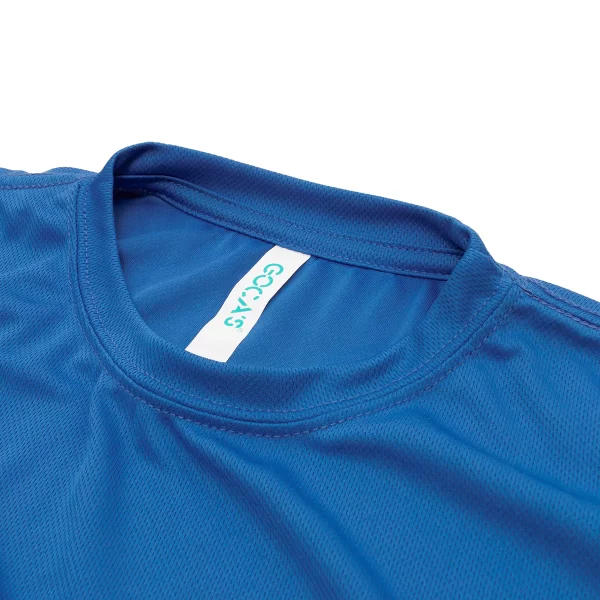 K44_AZUL_3 CASACA MICROPIQUÉ (DRY FIT) UNISEX COLOR