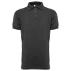 Playera tipo polo algodón peinado caballero manga corta P1400