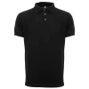 PLAYERA TIPO POLO ALGODÓN PEINADO CABALLERO MARGA CORTA