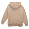 FK93_BEIGE_2 SUDADERA FELPA ALGODÓN NIÑO CAPUCHA Y BOLSA AL FRENTE