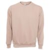FB84_BEIGE_1 SUDADERA FELPA ALGODÓN UNISEX CUELLO REDONDO