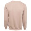 FB84_BEIGE_2 SUDADERA FELPA ALGODÓN UNISEX CUELLO REDONDO