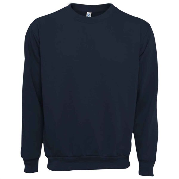 FB84_MARINO_1 SUDADERA FELPA ALGODÓN UNISEX CUELLO REDONDO