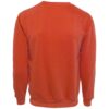 FB84_NARANJA_2 SUDADERA FELPA ALGODÓN UNISEX CUELLO REDONDO