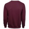 FB84_VINO_2 SUDADERA FELPA ALGODÓN UNISEX CUELLO REDONDO